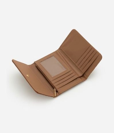 Billetera Mediana en PU con Textura de Triangulos 5