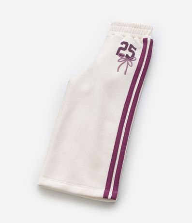 Pantalón Wide Leg Infantil con Rayas Laterales - Talle 1 a 6 años 4