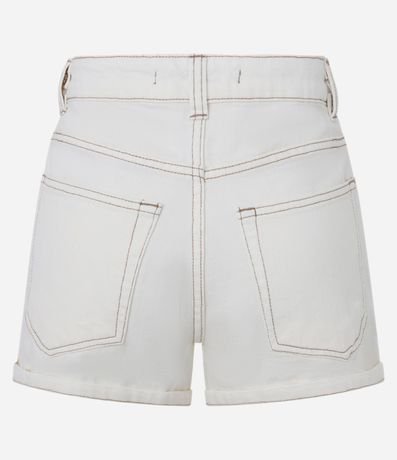 Short en Sarga con Bolsillos Dobles y Colgante de Concha 6