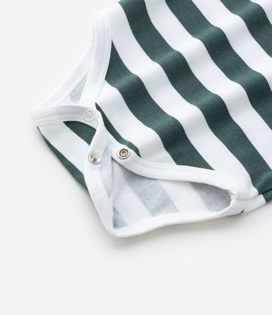 Body Infantil con Estampa Oso y Rayas - Talle 0 a 18 meses. 5