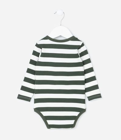 Body Infantil con Estampa Osito y Rayas - Talle 0 a 18 meses 3