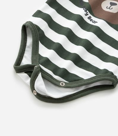 Body Infantil con Estampa Osito y Rayas - Talle 0 a 18 meses 6