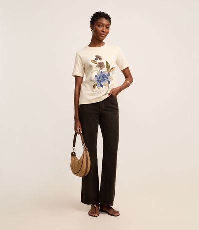 Blusa Slim en Algodón con Estampa Beleza em Todas As Coisas 2