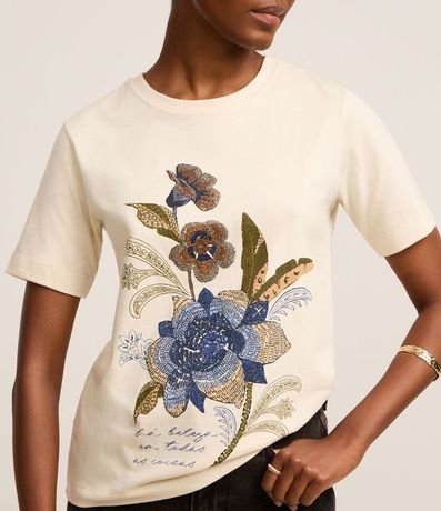 Blusa Slim en Algodón con Estampa Beleza em Todas As Coisas 4