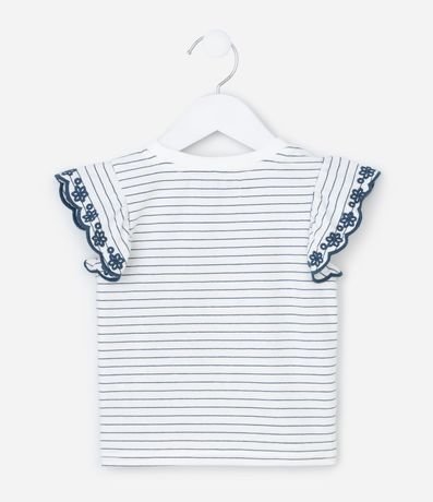 Remera Infantil con Bordados y Frufrus - Talle 1 a 6 años 2