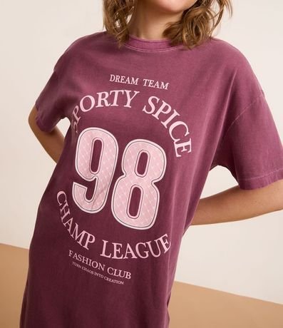 Camisón T-Shirt en Algodón Desteñido con Estampa Sporty Spice 98 3