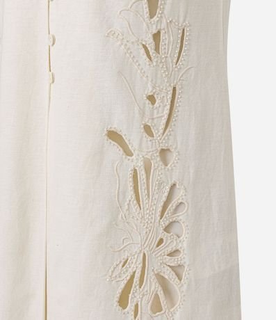 Blusa Túnica en Viscosa con Bordado Floral Cutout 8