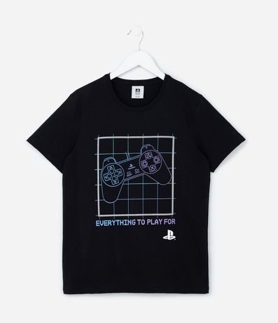 Pijama Corta con Estampa Playstation - Talle 5 A 14 años 2