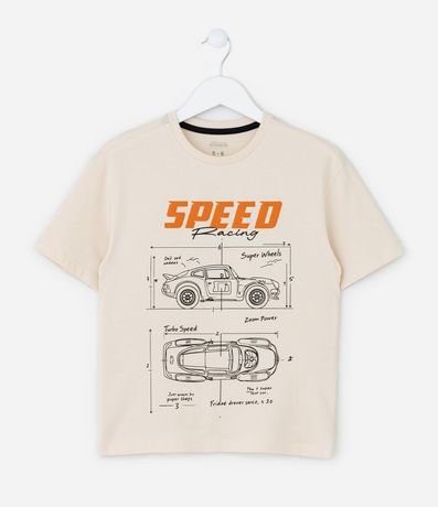 Pijama Infantil con Estampa Coches Speed - Talle 5 a 14 años 2