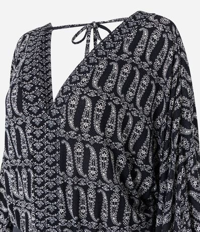 Body en Microfibra con Escote Profundo y Estampa Paisley 7