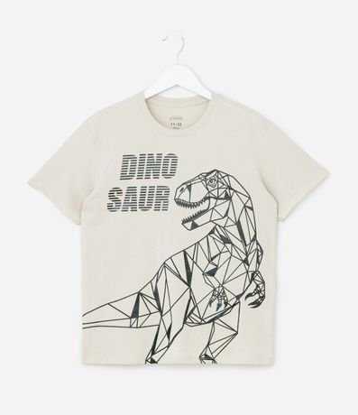 Pijama corto Infantil con Estampa Dinosaurio - Talle 5 a 14 años 2