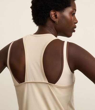 Musculosa Nadador Deportiva en Microfibra con Textura 3