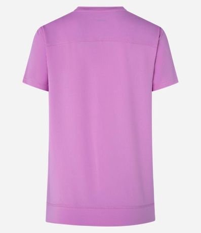 Remera Deportiva en Microfibra Agujerada con Bajo Mullet 7