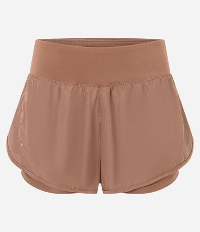 Bermuda Runner Deportiva en Microfibra con Cintura Elástica 5