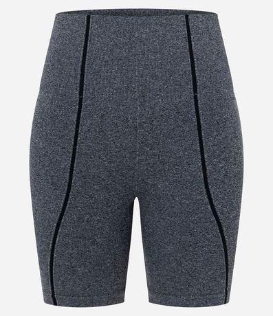 Bermuda Deportiva Seamless Texturizada con Detalle Jacquard Ondas