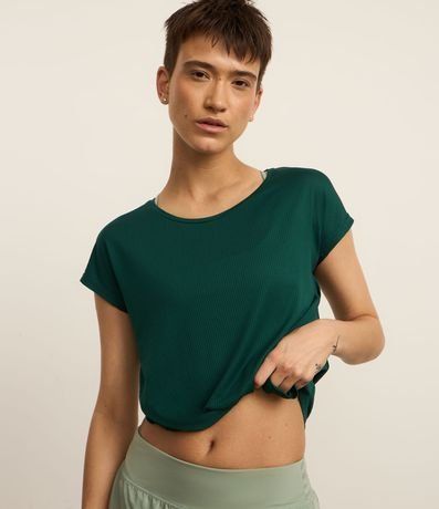 Remera en Microfibra con Escote Redondo