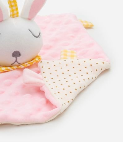 Mantita de Apego Infantil en Plush Carita de Coneja - Talle único 4