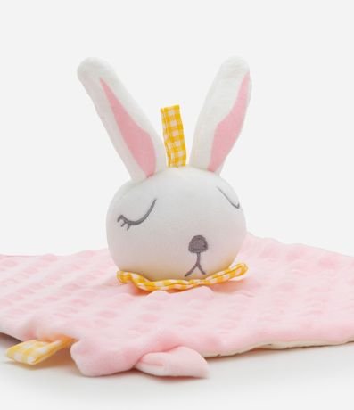 Mantita de Apego Infantil en Plush Carita de Coneja - Talle único 5