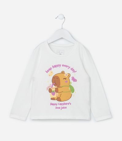 Remera Infantil con Estampa Capivara - Talle 1 a 6 años
