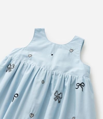 Vestido Balonê Infantil con Bordados de Lazos - Talle 1 a 6 años 5