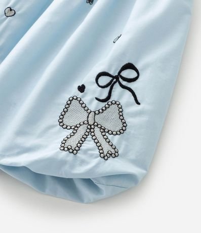 Vestido Balonê Infantil con Bordados de Lazos - Talle 1 a 6 años 7