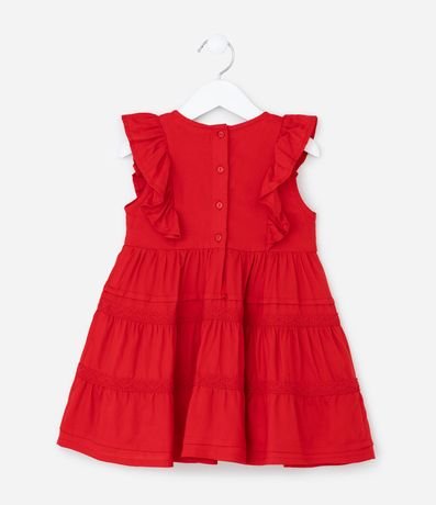 Vestido Infantil en Viscosa sin Manga - Talle 1 a 6 años 2