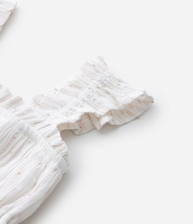 Vestido Infantil de Bretel Fino con Detalles Fruncidos - Talle 1 a 6 años 4