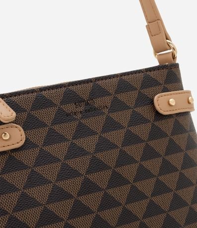 Bolsillo Transversal Pequeña con Estampa de Triangulo 4