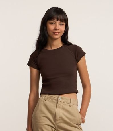 Blusa Corta en Suedine con Sisa Raglán 1