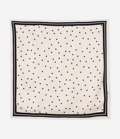 Pañuelo Cuadrado Plegado con Estampa de Lunares 1