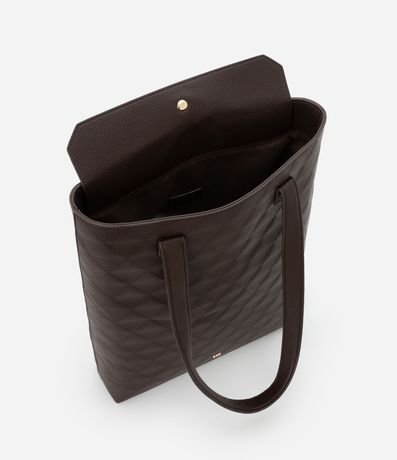 Cartera Shopper Grande con Textura y Correa de Hombro 7