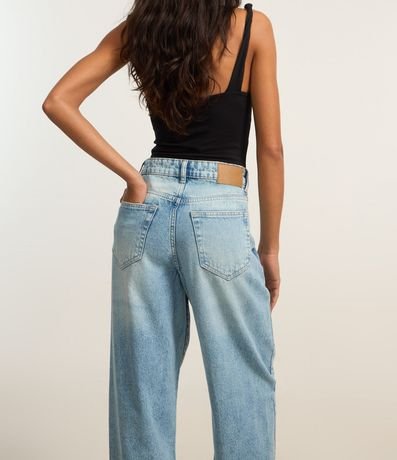 Pantalón Baggy en Jeans con Trabillas y Bolsillos 5