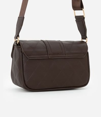 Cartera Transversal Mediana con Tapa y Textura Embossed 3