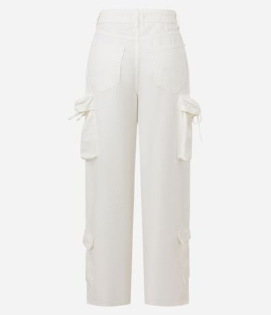 Pantalón Baggy en Sarga con Bolsillos Cargo Diferenciados 7