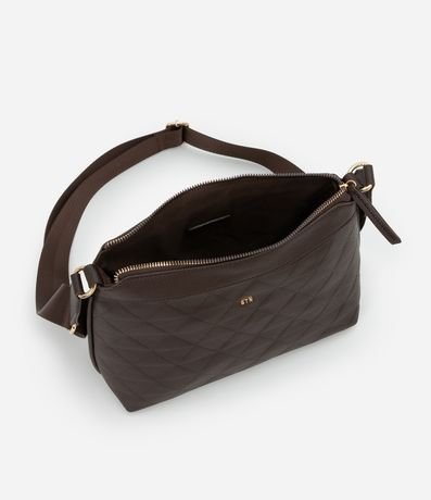 Bandolera Mediana Postman con Efecto Embossed y Correa de Grosgrain 6