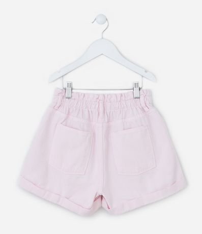 Short Clochard Infantil en Sarga con Cintura Elástica - Talle 5 a 14 años 2
