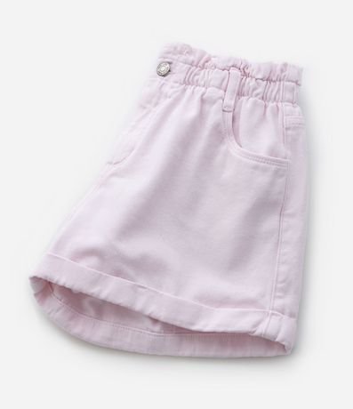 Short Clochard Infantil en Sarga con Cintura Elástica - Talle 5 a 14 años 5