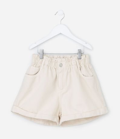 Short Clochard Infantil en Sarga con Cintura Elástica - Talle 5 a 14 años 3