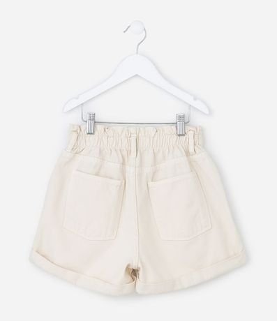 Short Clochard Infantil en Sarga con Cintura Elástica - Talle 5 a 14 años 2
