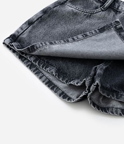 Short Pollera Infantil en Jeans con Adorno de Cadena - Talle 7 A 14 años 4