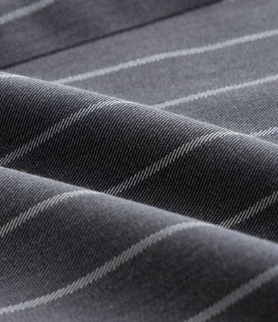 Pantalón Recto en Sastrería con Raya de Tiza y Pliegue Curve & Plus Size 7