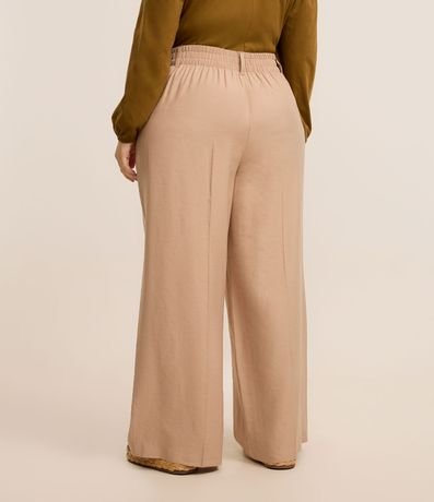 Pantalón Pantalona en Sastrería con Botón Forrado Curve & Plus Size 3