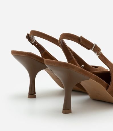 Zapato Tacones en Efecto Gamuzado con Tachuelas 3