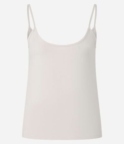 Blusa Básica de Bretel Fino en Algodón Peruano