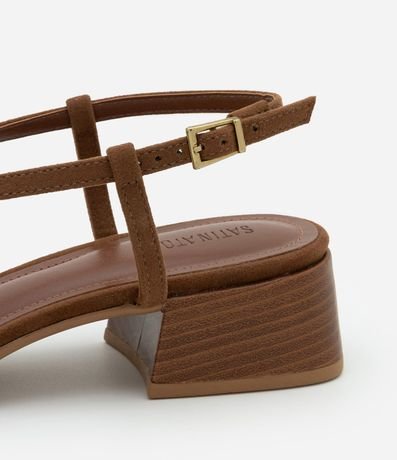 Zapato Tacones con Tacones Bloque con Fachete 6