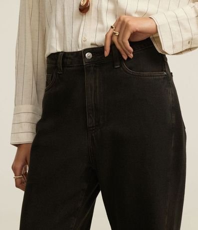 Pantalón Wide Leg en Sarga con Cintura Alta 4