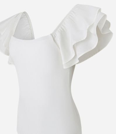 Body Canelado en Rib con Volado en la Manga 8