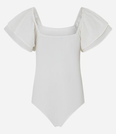 Body Canelado en Rib con Volado en la Manga 9