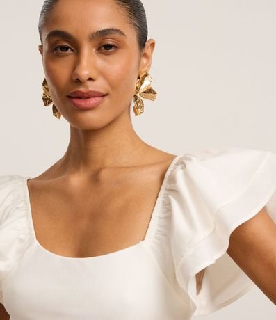 Body Canelado en Rib con Volado en la Manga 3