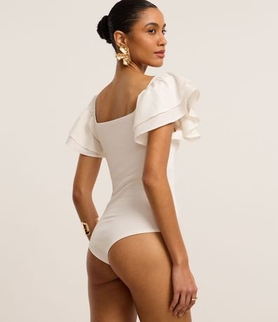 Body Canelado en Rib con Volado en la Manga 4